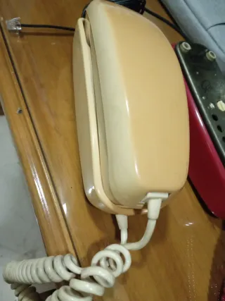 Teléfono Góndola Rojo y Beis