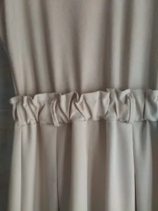 Vestido Zara talla L crudo