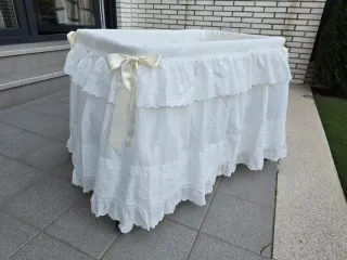 Minicuna con faldón Marina