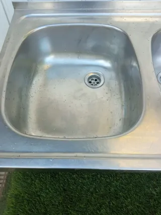 Fregadero doble acero inoxidable