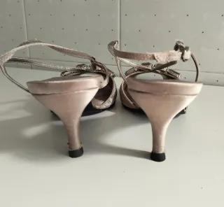 Sandalias joya La Strada color visón