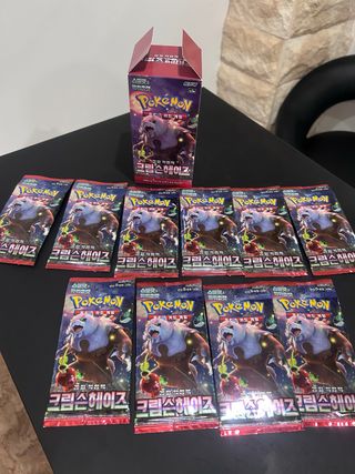 10 sobres Pokémon TCG Coreano Crimson Haze