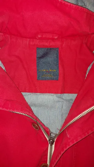 Casaco Zara Homem Vermelho