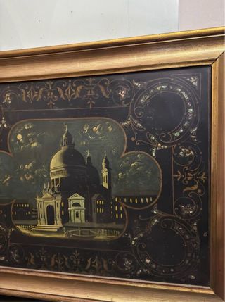 Quadro decorativo vintage su metallo