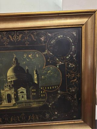 Quadro decorativo vintage su metallo