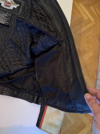 Chaqueta Cuero Harley-Davidson Beige/Negro