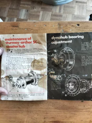 Manual vintage Raleigh + Chave Multifunções