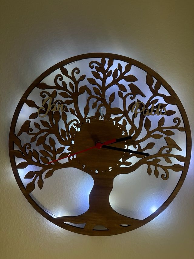 Reloj Árbol de la Vida Personalizado