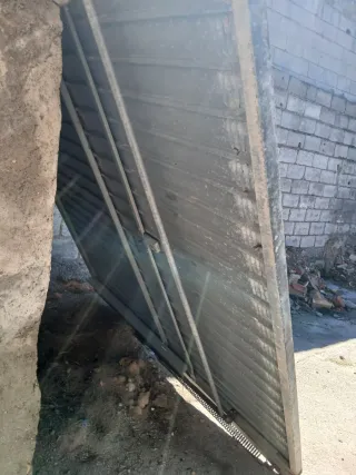 Puerta de garaje metálica 238 ancha larga 230