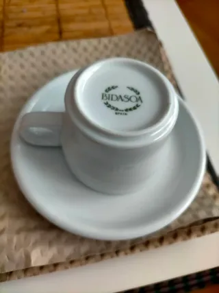 Juego café Bidasoa blanco porcelana