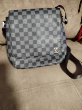 Bandolera Louis Vuitton Gris Damier