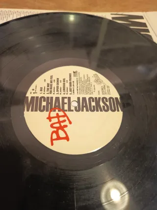 Vinilo Michael Jackson Bad 1987