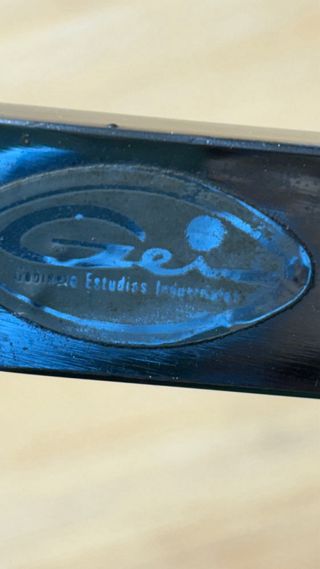 Lámpara Fase Madera Metal Roja