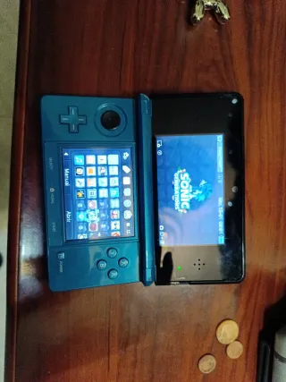 Nintendo 3DS Turchese con magia e caricatore