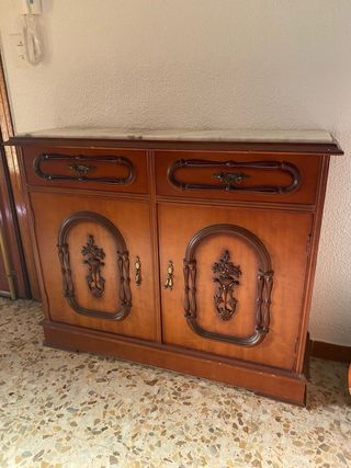 Mueble recibidor con encimera de marmol