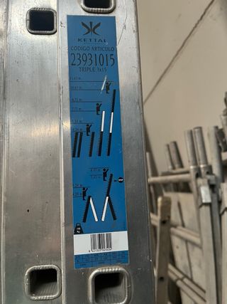 Escalera aluminio 3 tramos 12m