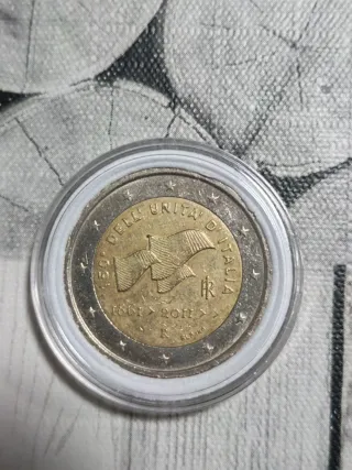 Moneda 2 Euros Italia 2011 Unificación