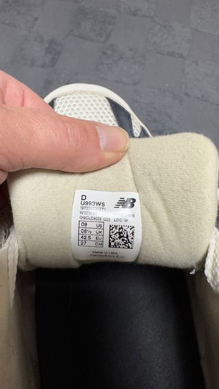 New Balance 993 Beige/Negro