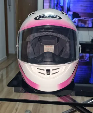 Casco Moto Chica Talla S Rosa