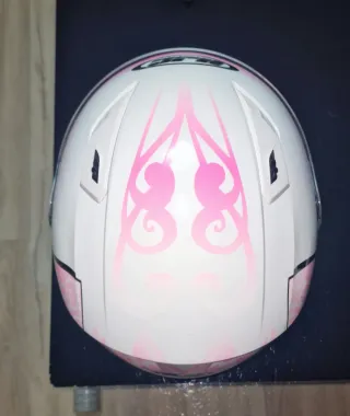 Casco Moto Chica Talla S Rosa