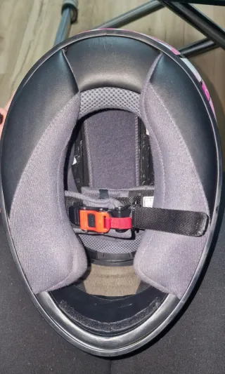 Casco Moto Chica Talla S Rosa