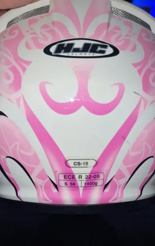 Casco Moto Chica Talla S Rosa
