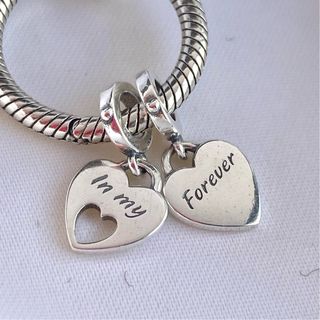 CHARM MADRE E HIJA DOBLE CORAZONES