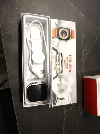 Reloj T800 Ultra Smartwatch Carga Inalámbrica