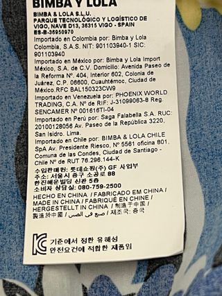 Conjunto Bimba y Lola Falda y Top Nuevo