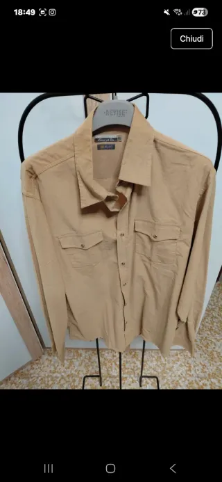 Camicia uomo Revise beige XL