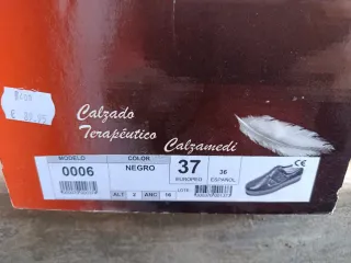 Calzado Calzamedi Terapéutico Negro Talla 37