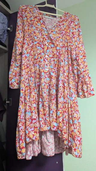 Blusa/Vestido floral multicolor