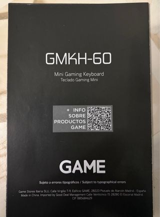 Teclado Mecánico GAME GMKH-60 RGB