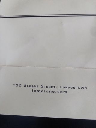 Shopper Jo Malone Beige e Nero in cartone