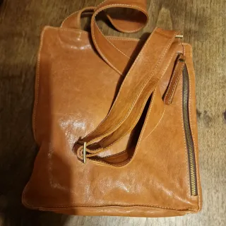Borsa Marco Buggiani pelle marrone chiaro,