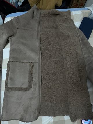 Chaqueta reversible beige/marrón