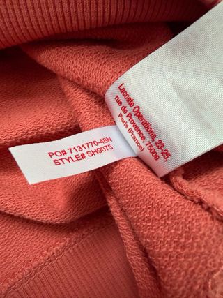 Sudadera Lacoste Coral Talla M
