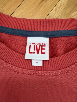 Sudadera Lacoste Coral Talla M