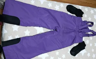 Pantalón de esquí morado talla 4-6