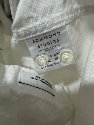 Camisa Edmmond Studios Blanca Talla M