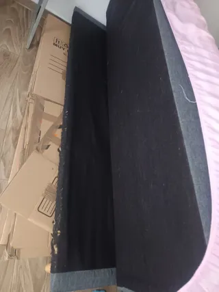 Sofá Cama Gris Tela