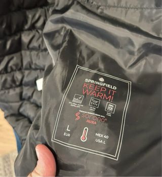 Plumas caballero azul talla L