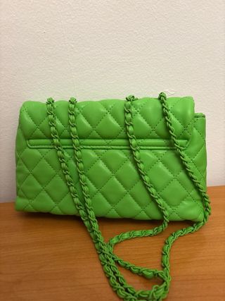 Bolso verde acolchado