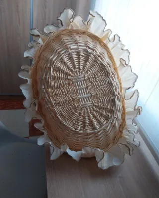 Cesto mimbre ceremonia beige