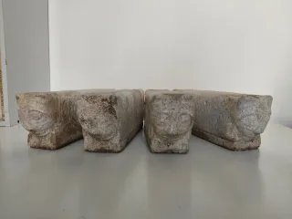 4 pies antiguos para jardinera