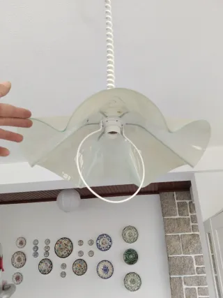 Lámparas de cristal estilo flor