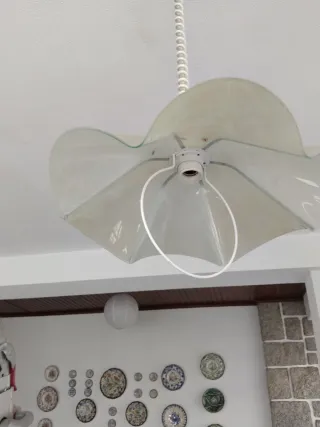 Lámparas de cristal estilo flor