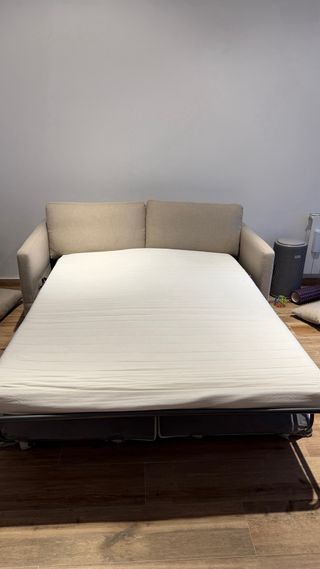 Sofá Cama Tela Beige Maisons du Monde