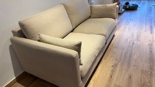 Sofá Cama Tela Beige Maisons du Monde