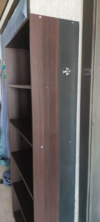 Librería 5 baldas marrón oscuro